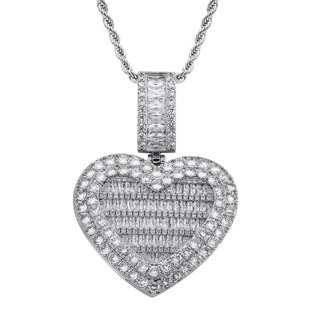 VVS Jewelry Custom Heart Locket Photo Chain - Image 4