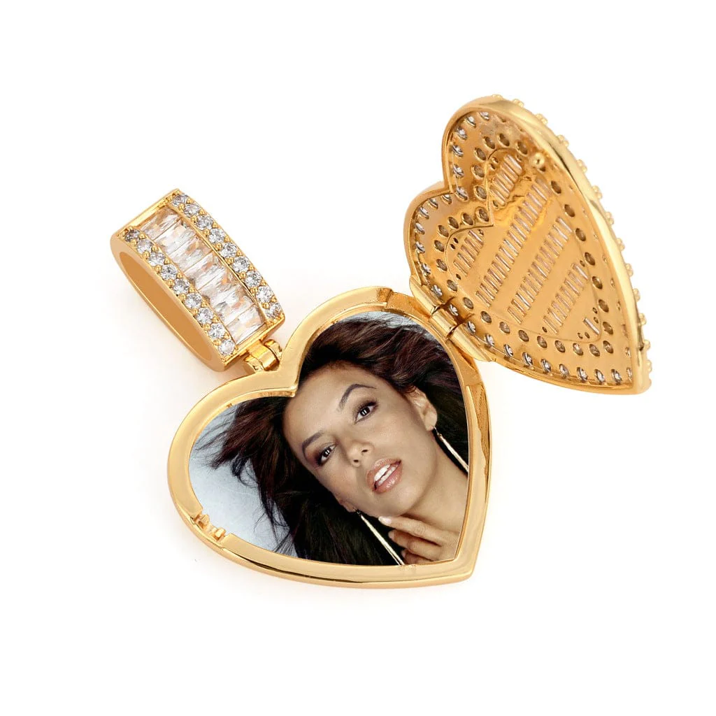 VVS Jewelry Custom Heart Locket Photo Chain - Image 9