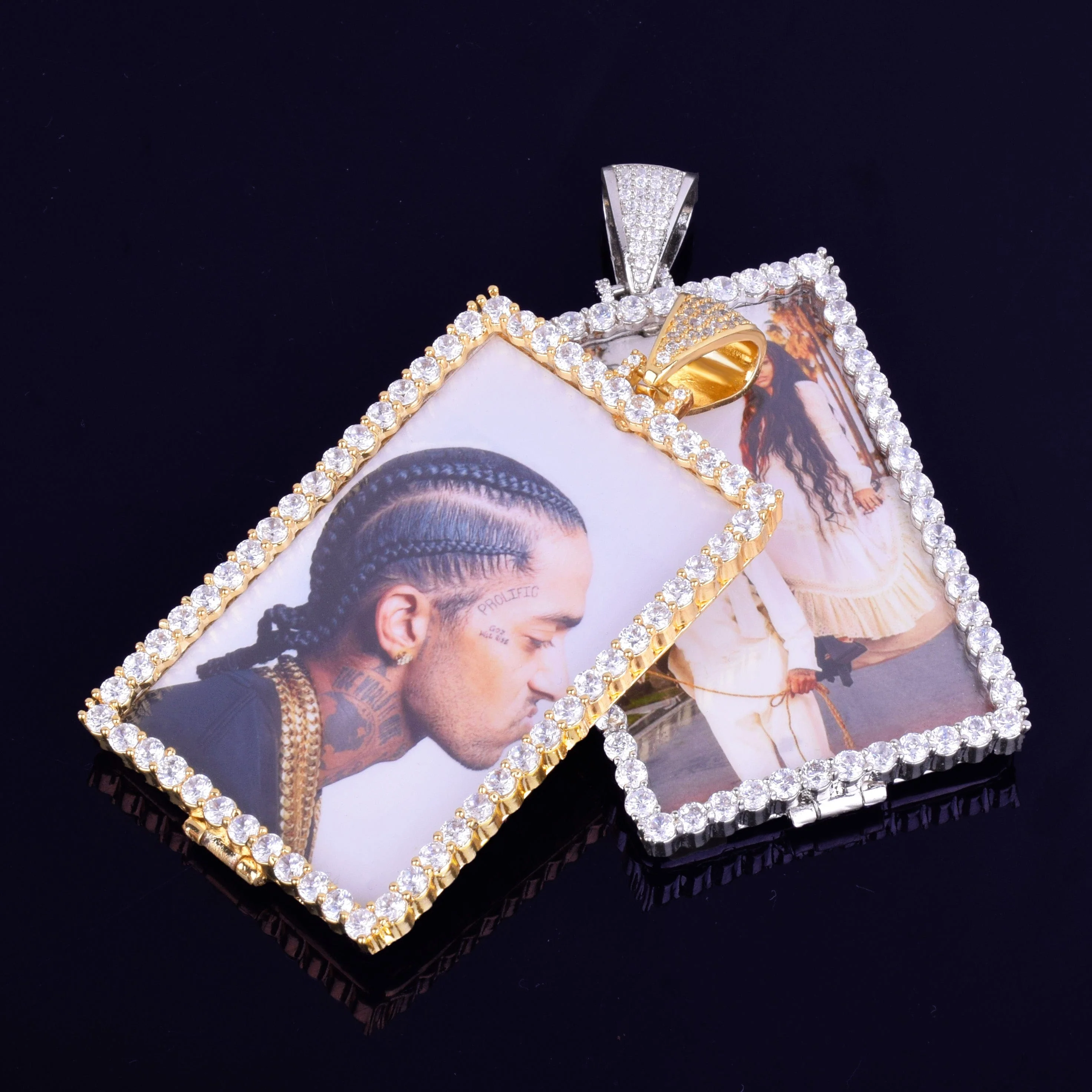 VVS Jewelry Custom Photo Square Medallion Chain - Image 4