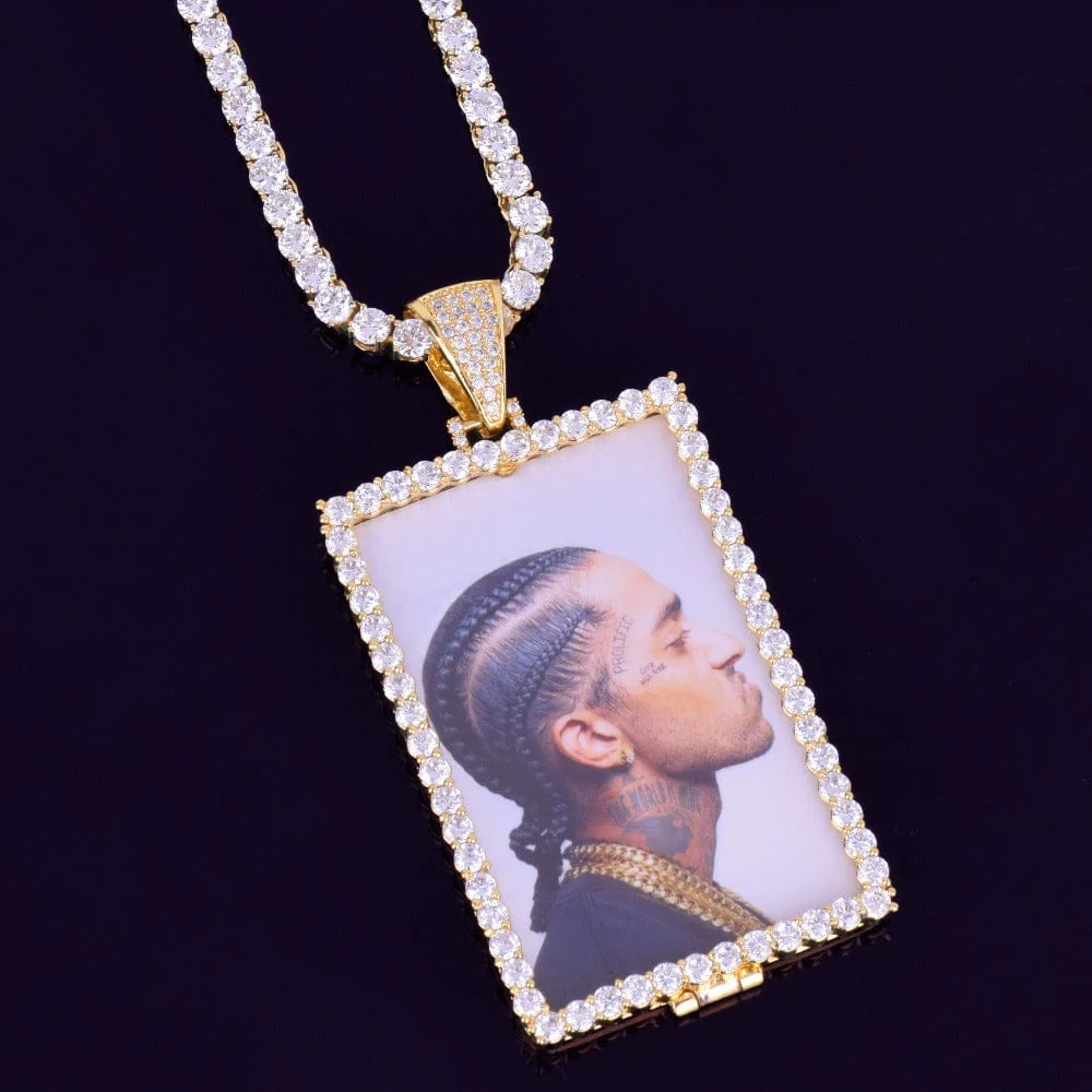 VVS Jewelry Custom Photo Square Medallion Chain - Image 5