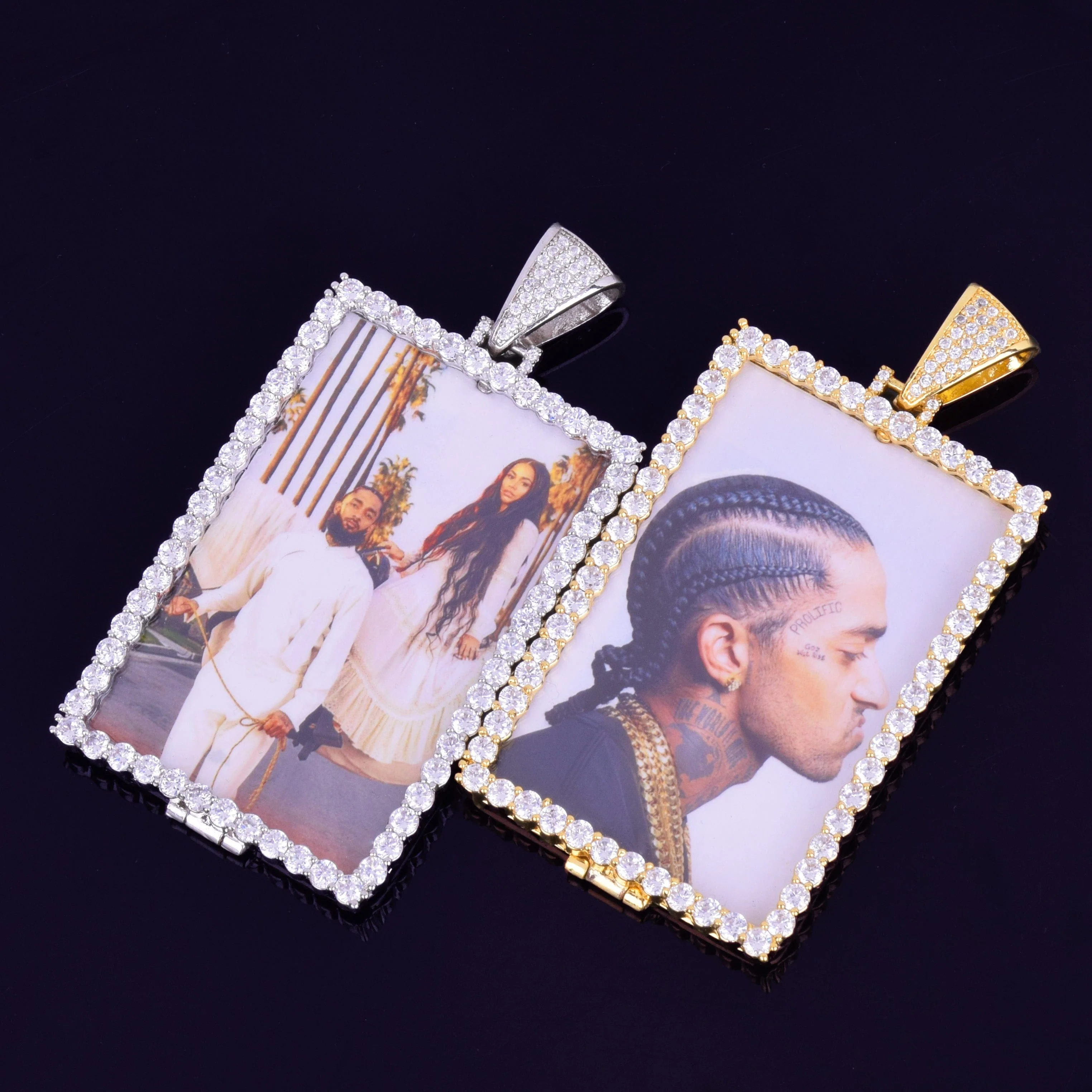 VVS Jewelry Custom Photo Square Medallion Chain - Image 6