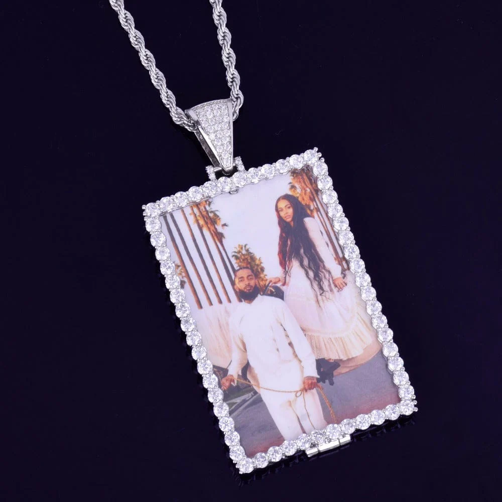 VVS Jewelry Custom Photo Square Medallion Chain - Image 7