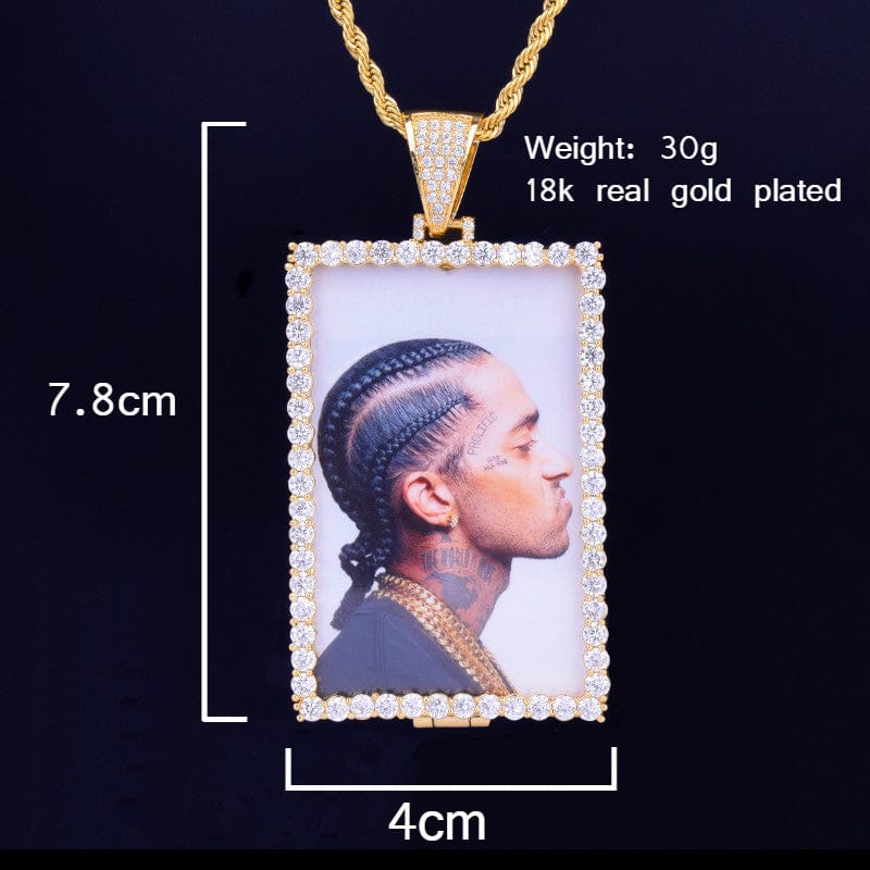 VVS Jewelry Custom Photo Square Medallion Chain - Image 9