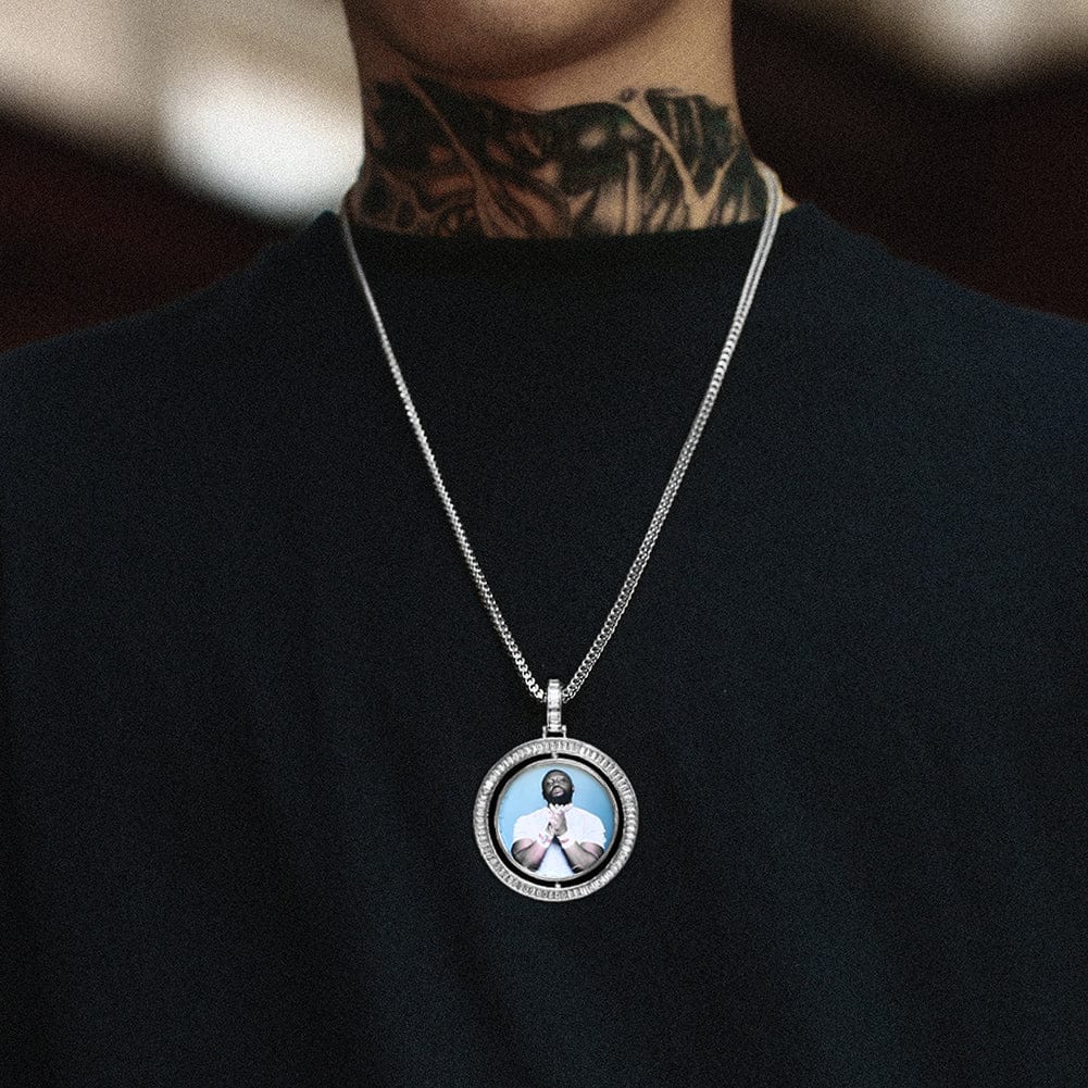 VVS Jewelry Custom Rotating Photo Medallion Pendant Chain - Image 20