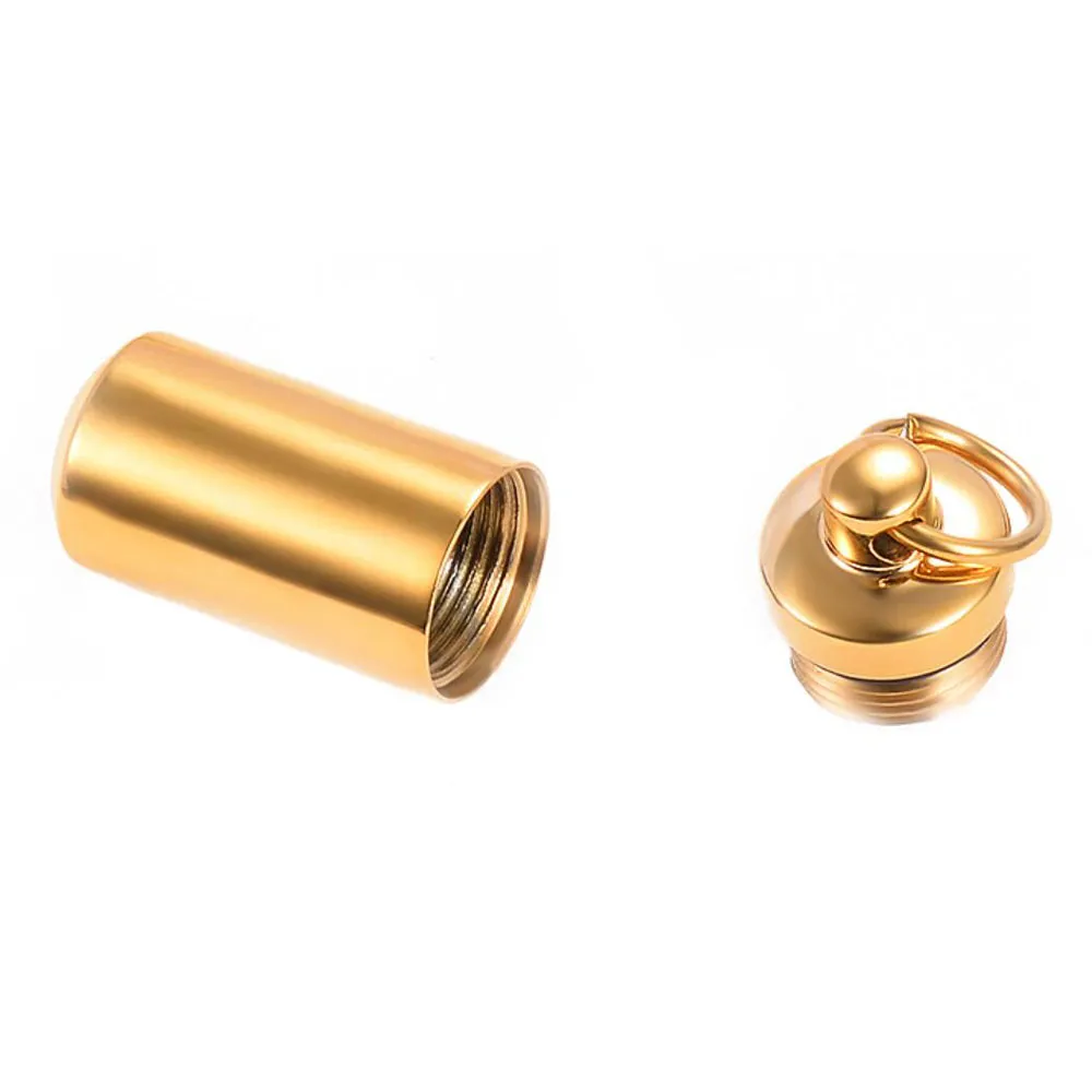 Cylinder Memorial Vessel Urn Pendant Necklace - Image 2