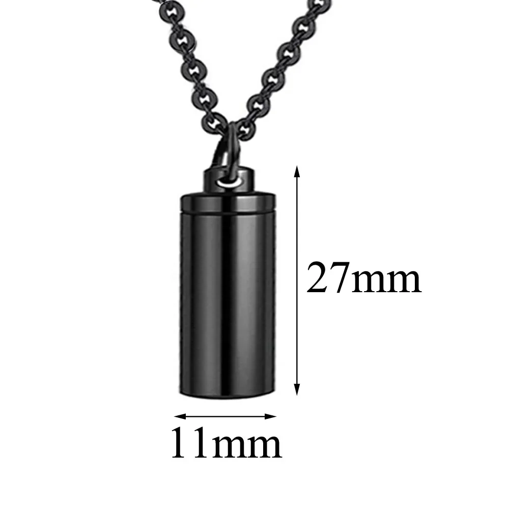 Cylinder Memorial Vessel Urn Pendant Necklace - Image 6