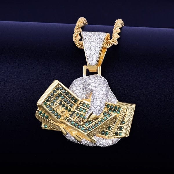 Dollar on hand Pendant Necklace - Image 2