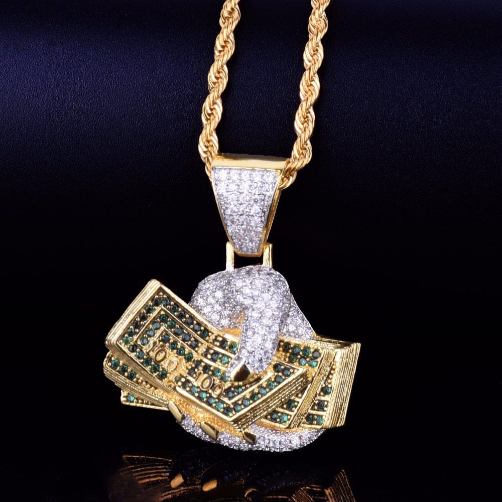Dollar on hand Pendant Necklace - Image 5