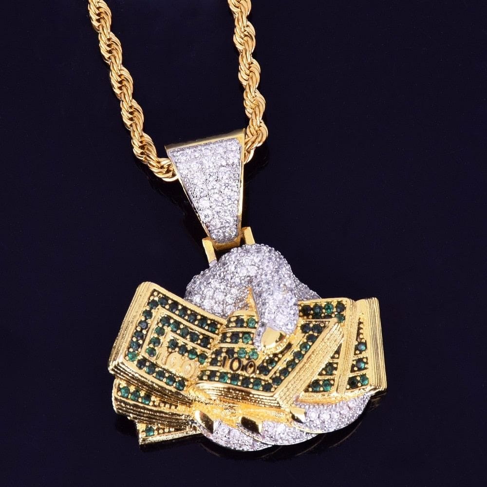 Dollar on hand Pendant Necklace - Image 7