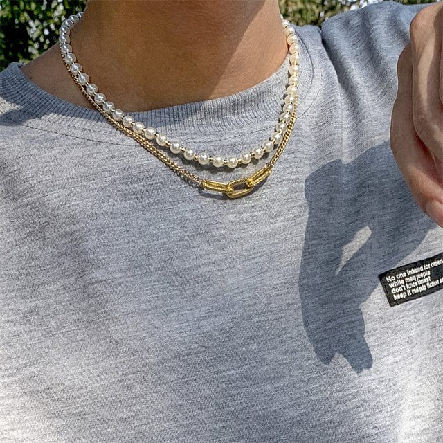 Double Layered Pearl Necklace - Image 19