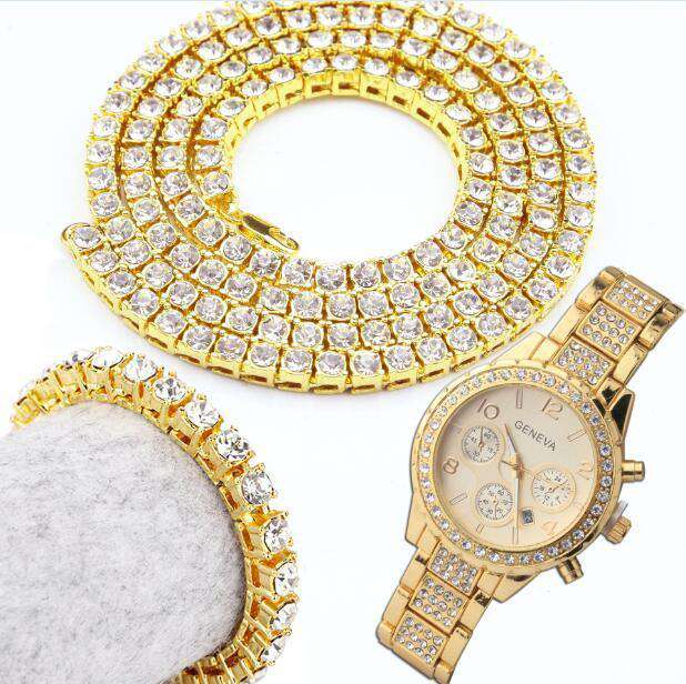 Draped in Gold Watch, Bracelet, and Chain Combo - Image 3