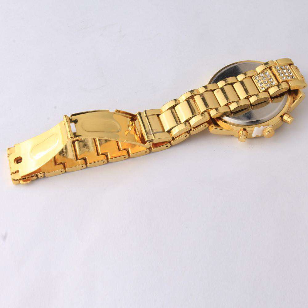 Draped in Gold Watch, Bracelet, and Chain Combo - Image 4