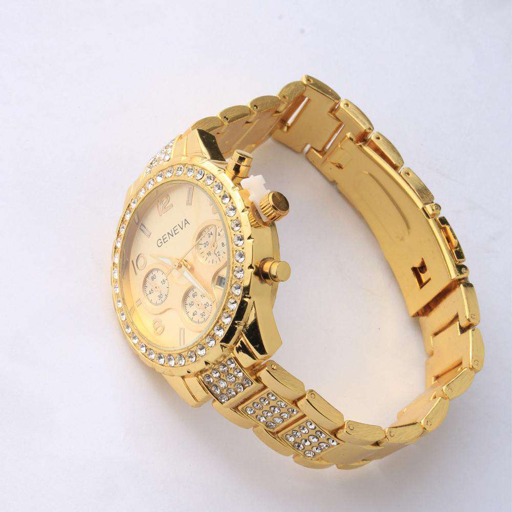 Draped in Gold Watch, Bracelet, and Chain Combo - Image 5