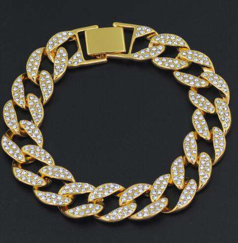 Drip Icy Cuban Chain Bracelet + Diamond Necklace + Watch Set - Image 2