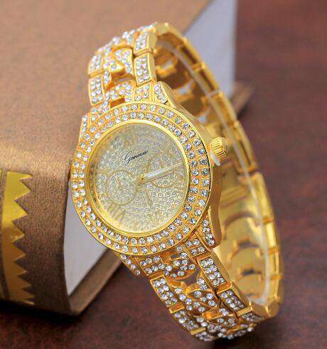 Drip Icy Cuban Chain Bracelet + Diamond Necklace + Watch Set - Image 5