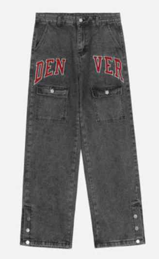 Embroidered Baggy Jeans - Image 7