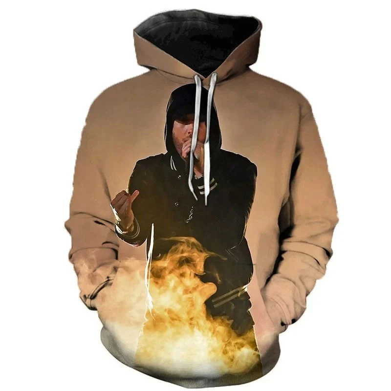 Eminem 3D Graphic Print Autumn and Winter Hoodies - Image 3