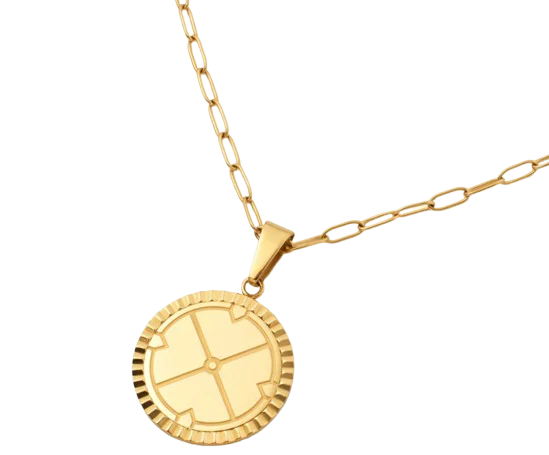 Engravable Compass Necklace
