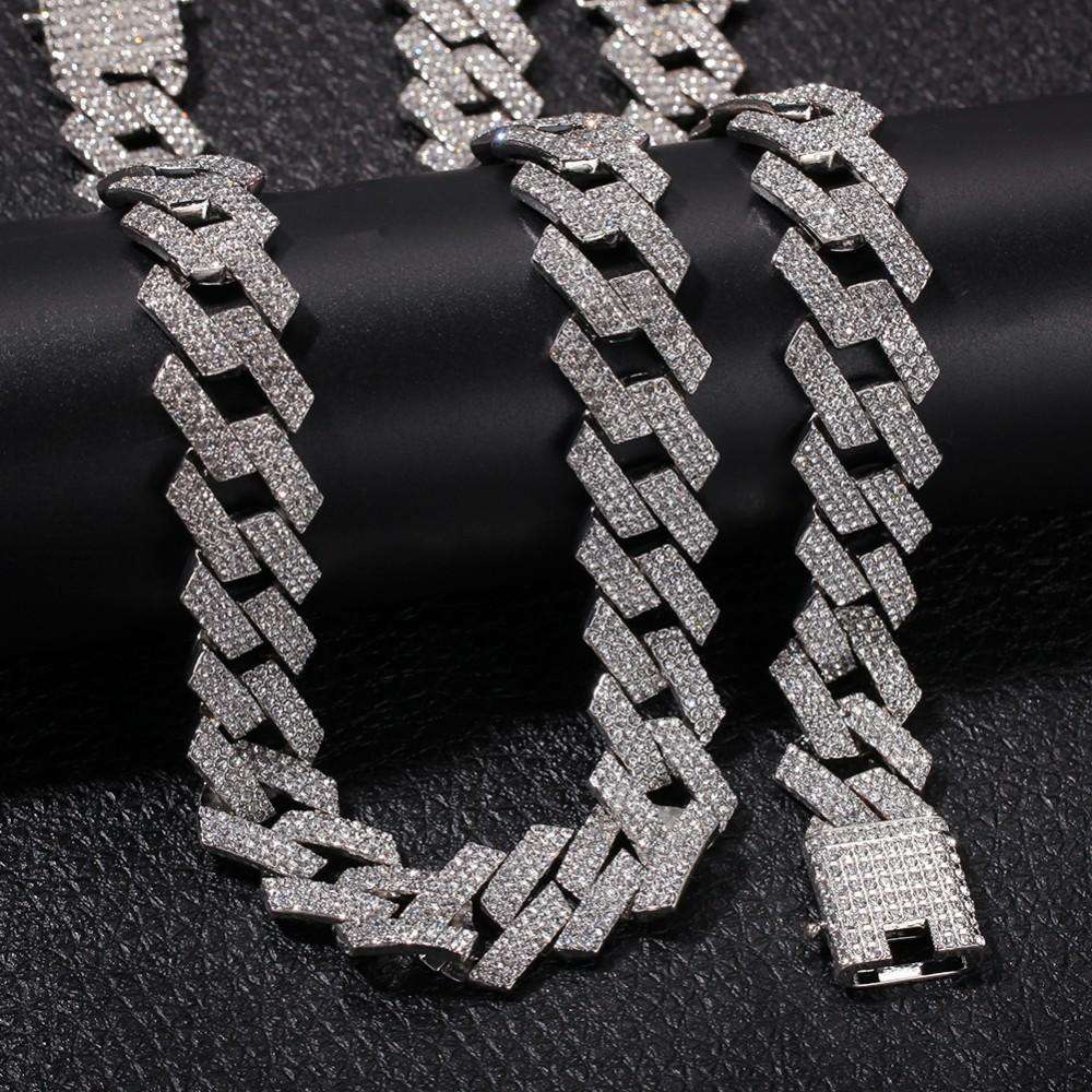 Extra Thicc 20mm Miami Prong Cuban Chain & FREE Bracelet - Image 11