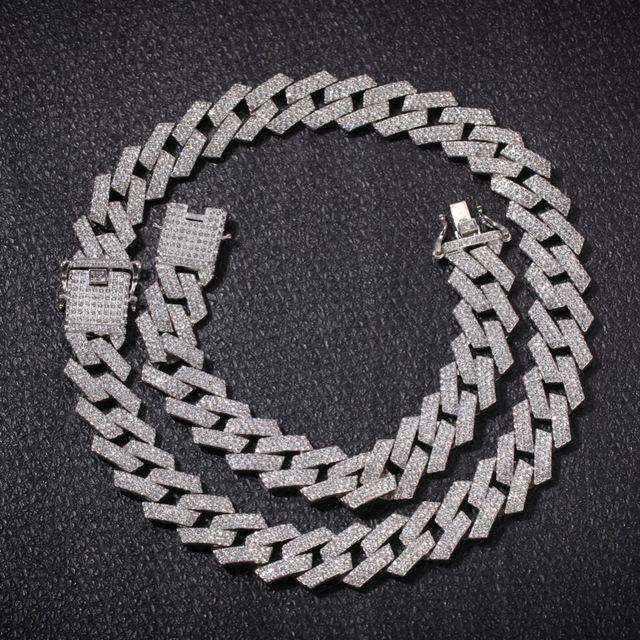 Extra Thicc 20mm Miami Prong Cuban Chain & FREE Bracelet - Image 3