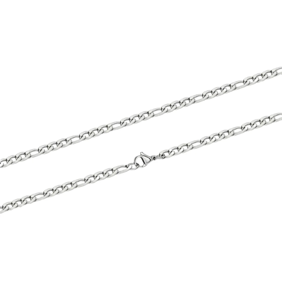 5mm 316L Stainless Steel Figaro Chain - Image 3