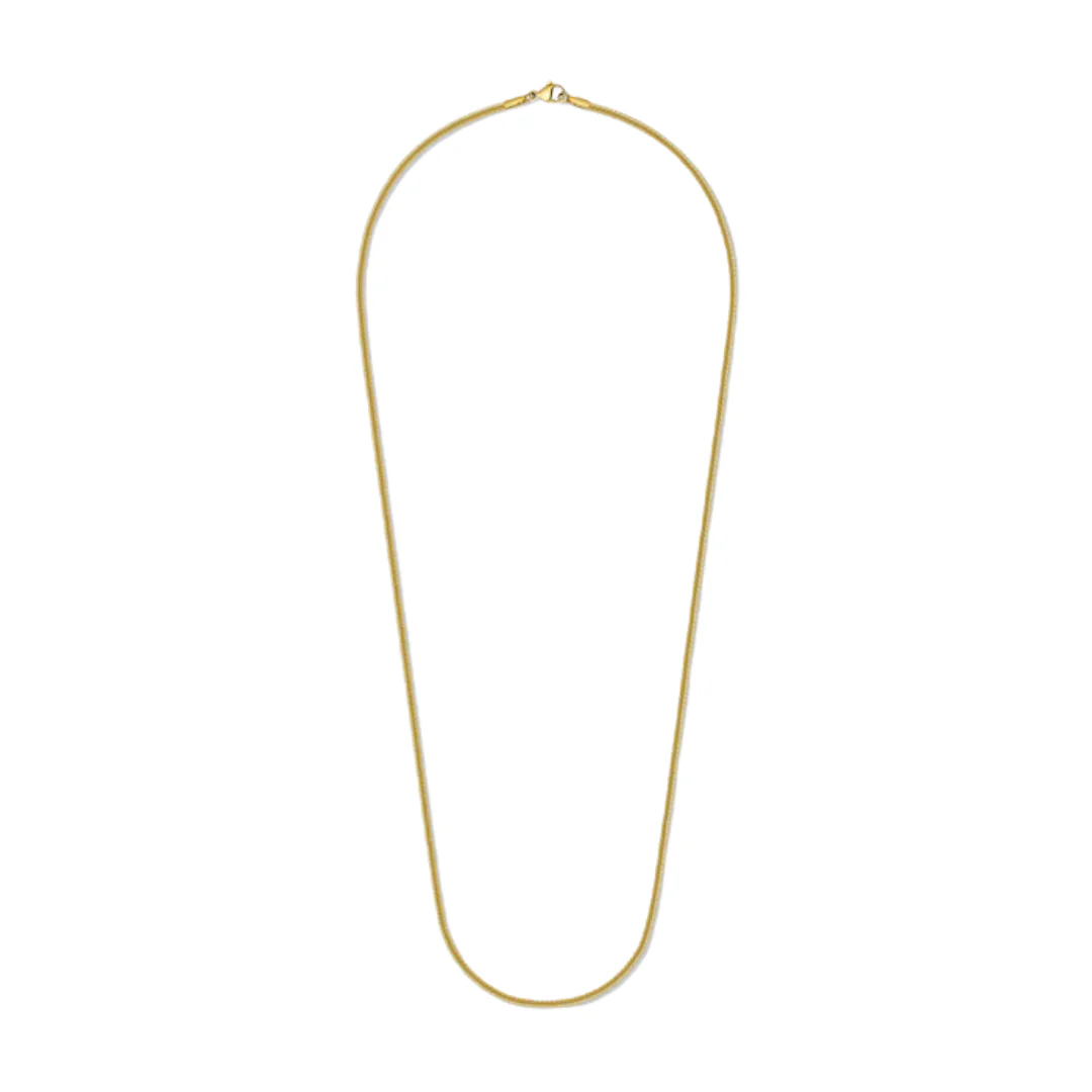 Flat Snake Chain (Gold) - 2mm - Image 3