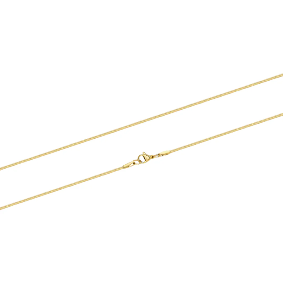 2mm Gold Flat Snake Chain - Image 3