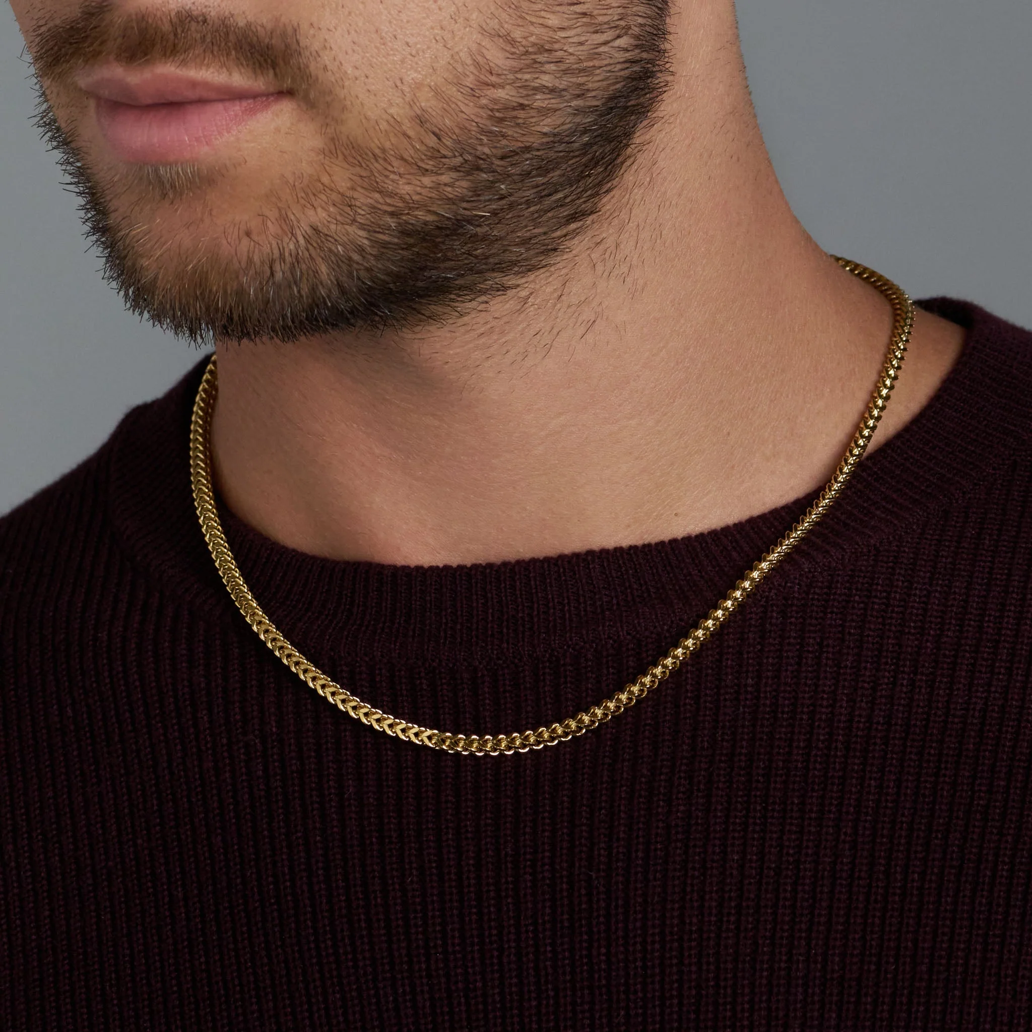 3mm Gold Cuban Link Chain - Image 2