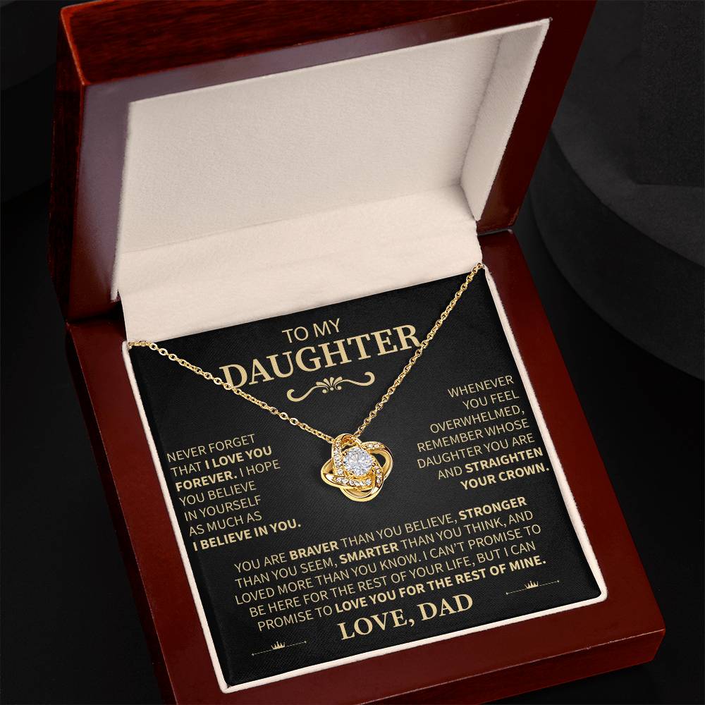 From Dad to Daughter "I Believe in You" Message Card Necklace - Image 6
