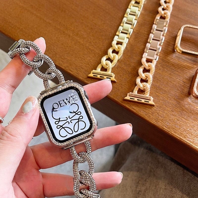 Frosty Chain 38mm 40mm Apple Watch Band and Case - Image 14