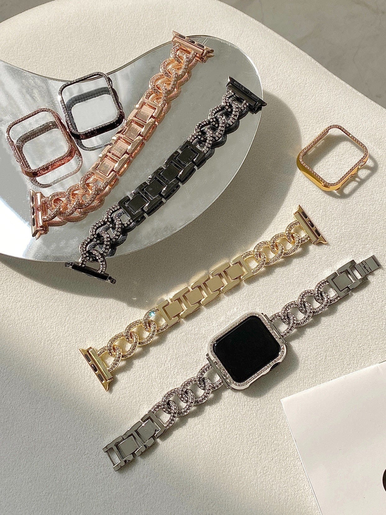 Frosty Chain 38mm 40mm Apple Watch Band and Case - Image 7