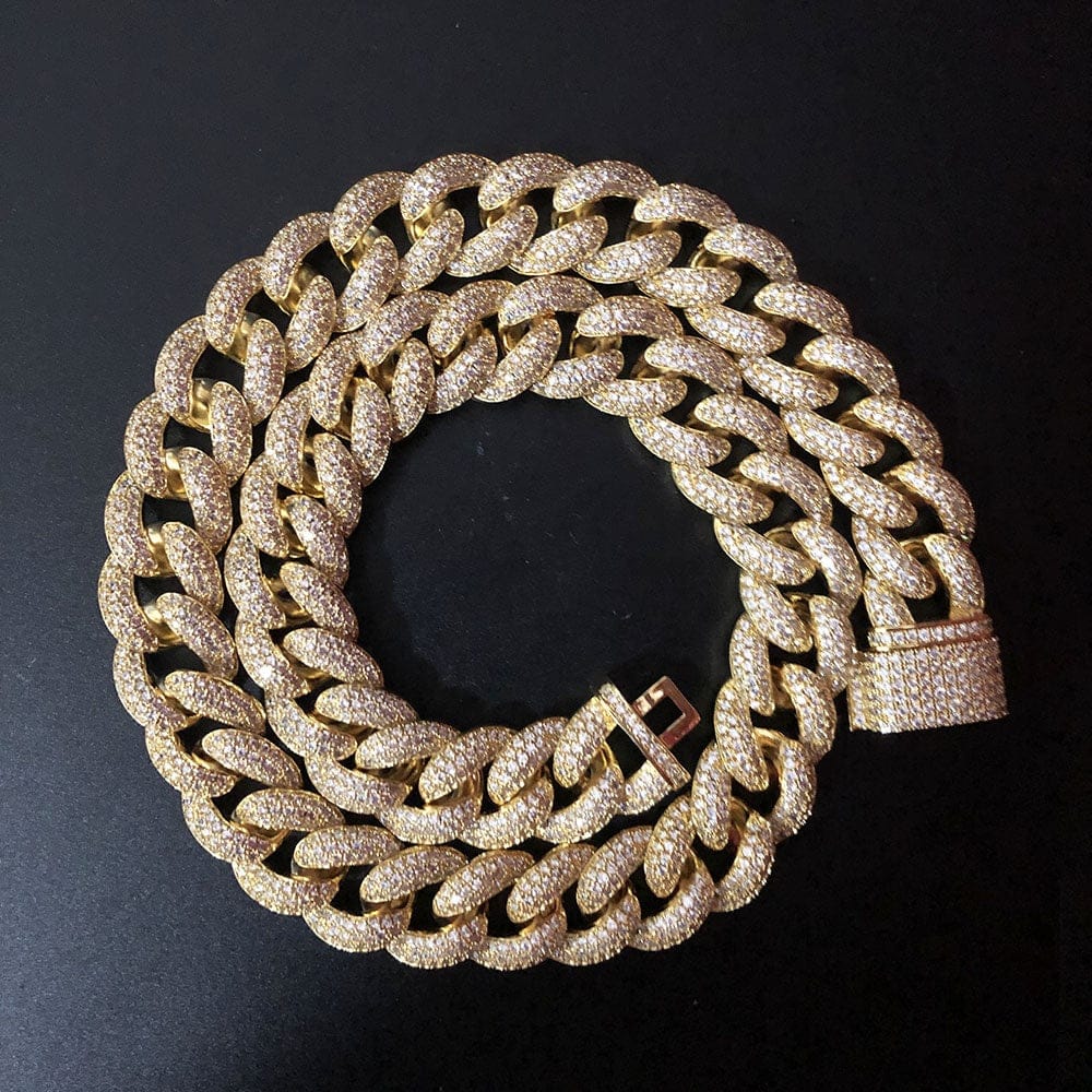 Frosty Extra Iced Gold Cuban Chain - Image 7