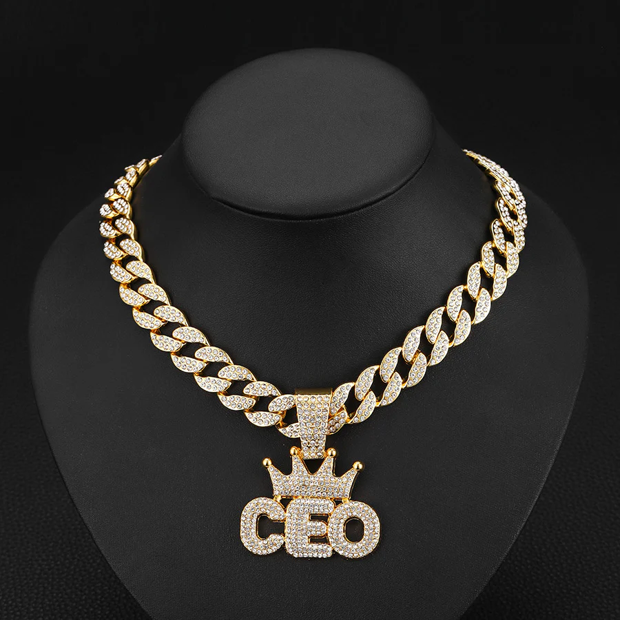 Crowned CEO Iced Out Pendant Necklace - Image 5