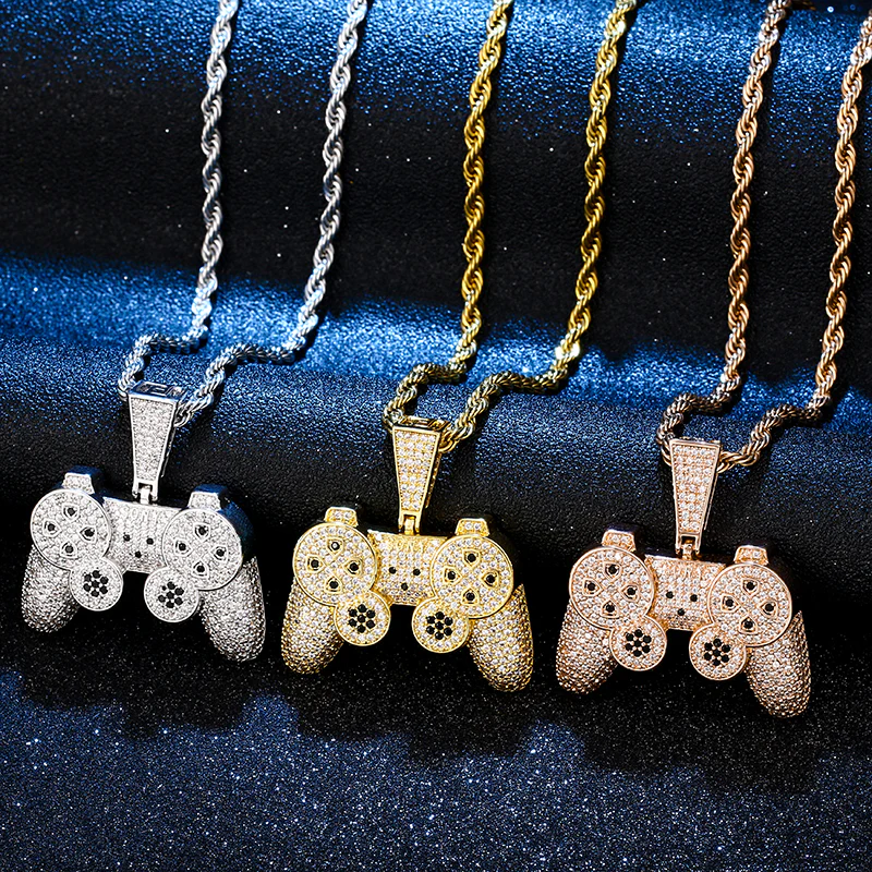 Blinged Out PS Controller Pendant Necklace - Image 5