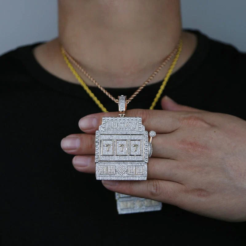Full Iced 777 Pendant Chain - Image 2