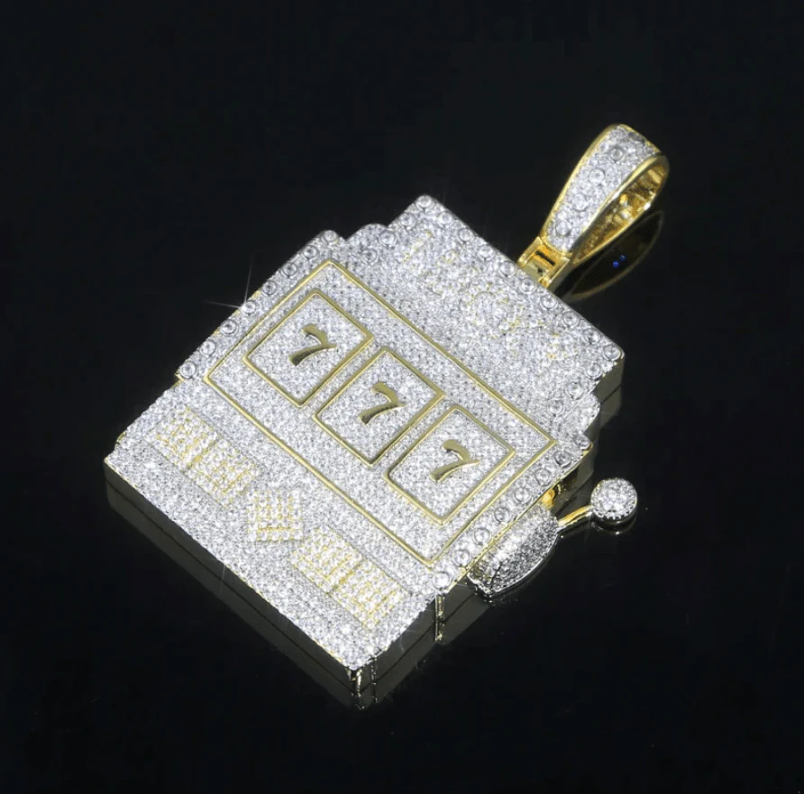 Full Iced 777 Pendant Chain - Image 3