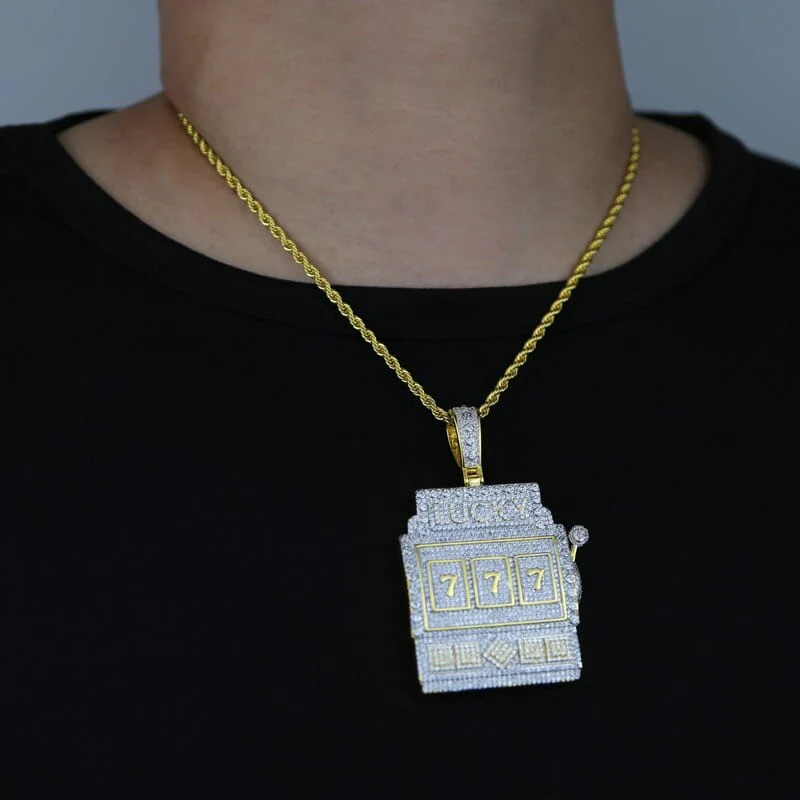 Full Iced 777 Pendant Chain - Image 8