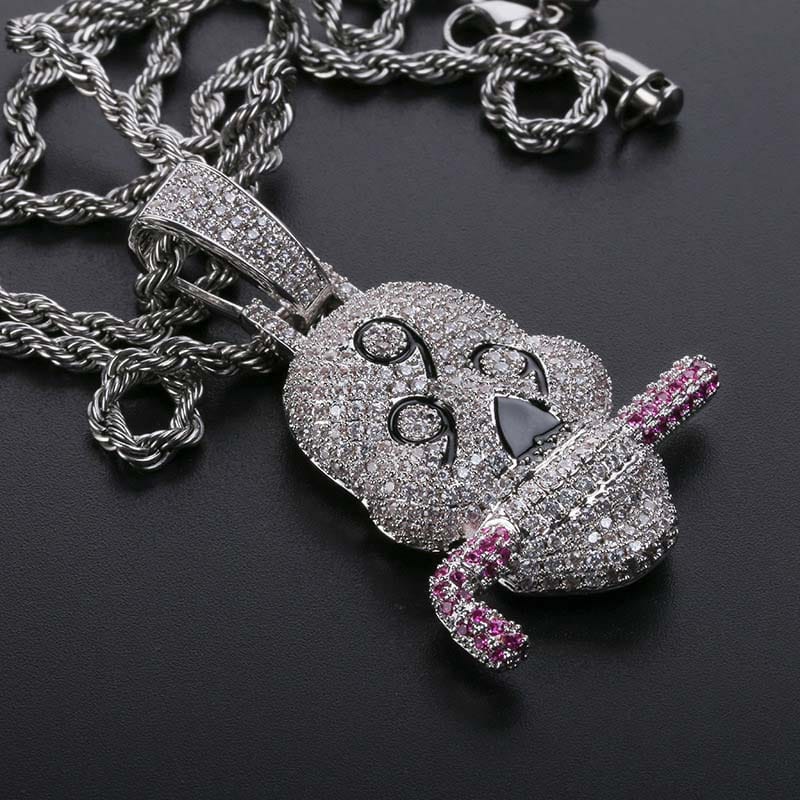 Fully Iced 999 Skull Pendant Chain - Image 4