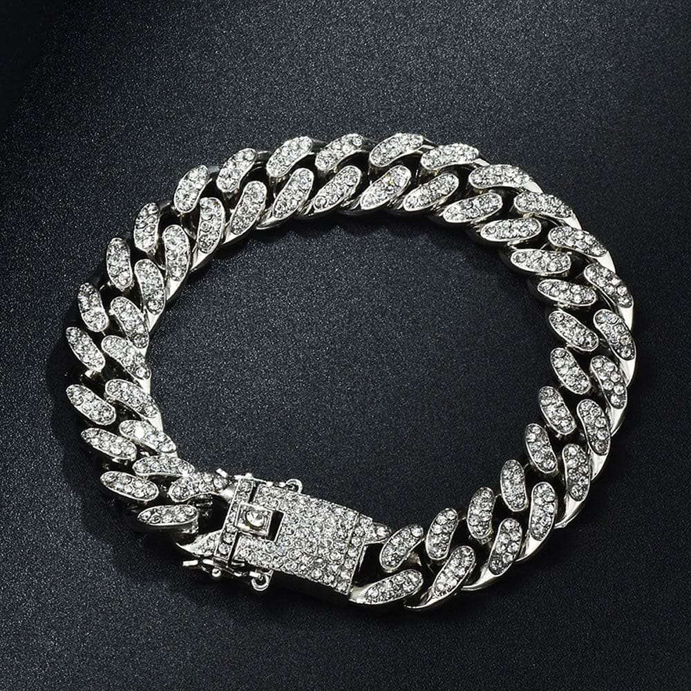 Fully Iced Bully Cuban Chain and Watch + FREE Cuban Bracelet - Image 6