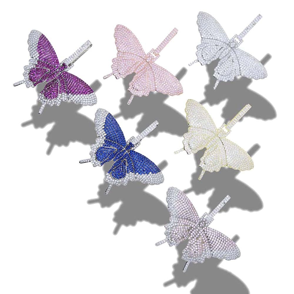 Fully Iced Butterfly Pendant Tennis Chain - Image 9
