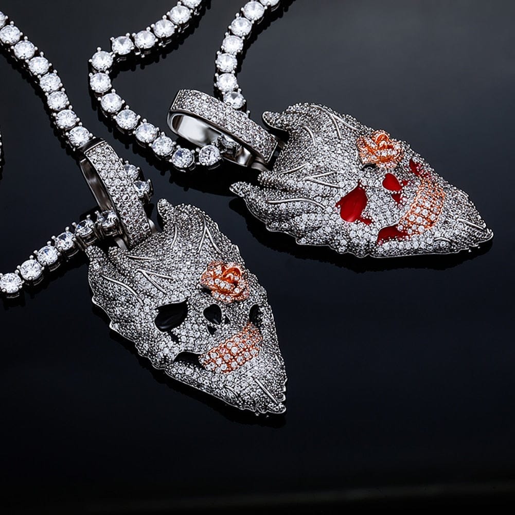Fully Iced Evil Punk Smile Pendant Chain - Image 8