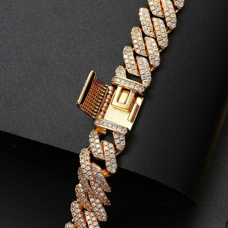 Fully Iced Miami Prong Cuban Bracelet + FREE Tennis Bracelet Bundle (AAA+ Quality) - Image 13