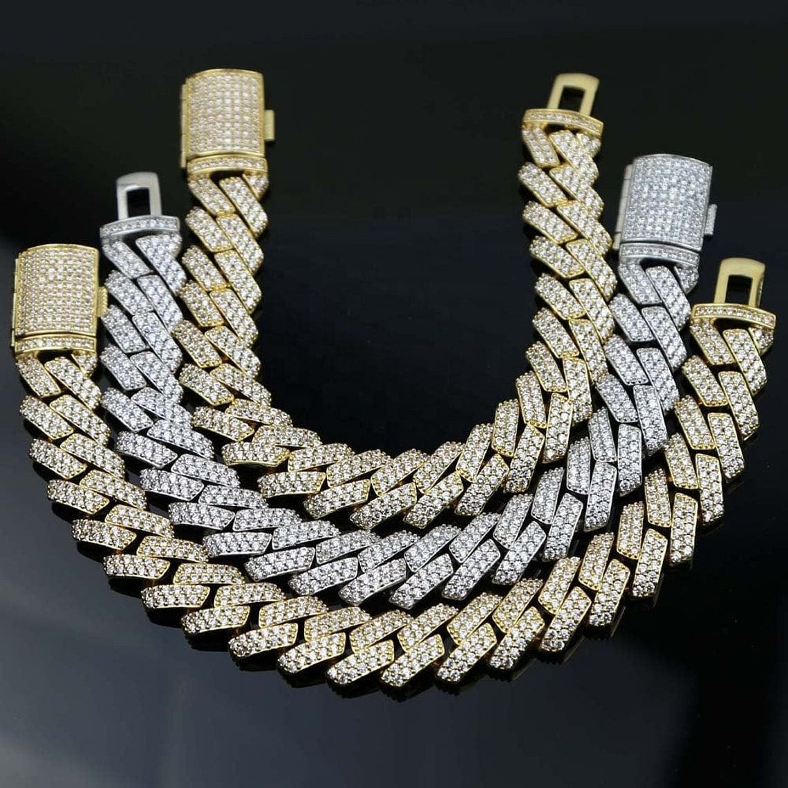 Fully Iced Miami Prong Cuban Bracelet + FREE Tennis Bracelet Bundle (AAA+ Quality) - Image 3