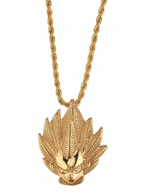 Fully Iced Vegeta Pendant Chain - Image 2