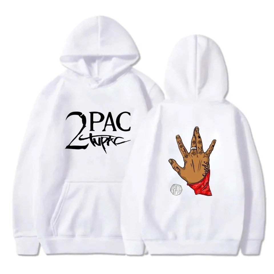 Gangsta 2Pac Winter Autumn 90s Graphic Hoodies - Image 11