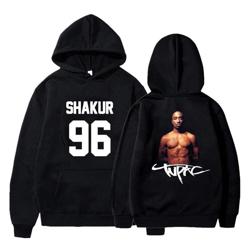 Gangsta 2Pac Winter Autumn 90s Graphic Hoodies - Image 3
