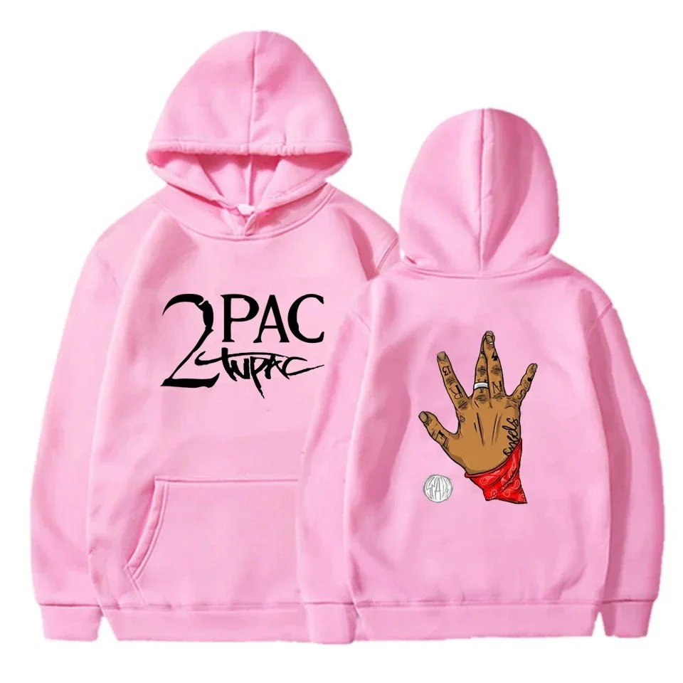Gangsta 2Pac Winter Autumn 90s Graphic Hoodies - Image 7