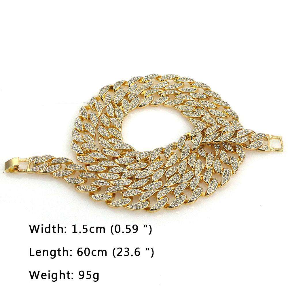 Gangsta Cuban Chain + Bracelet + Watch Set - Image 3