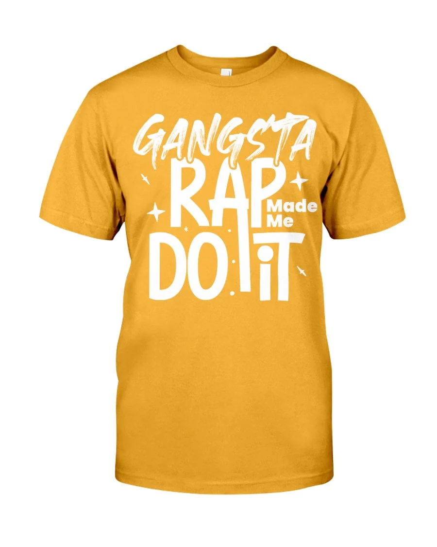 Gangsta Rap Made Me Do It Premium Fit Men's T-shirt - Image 6
