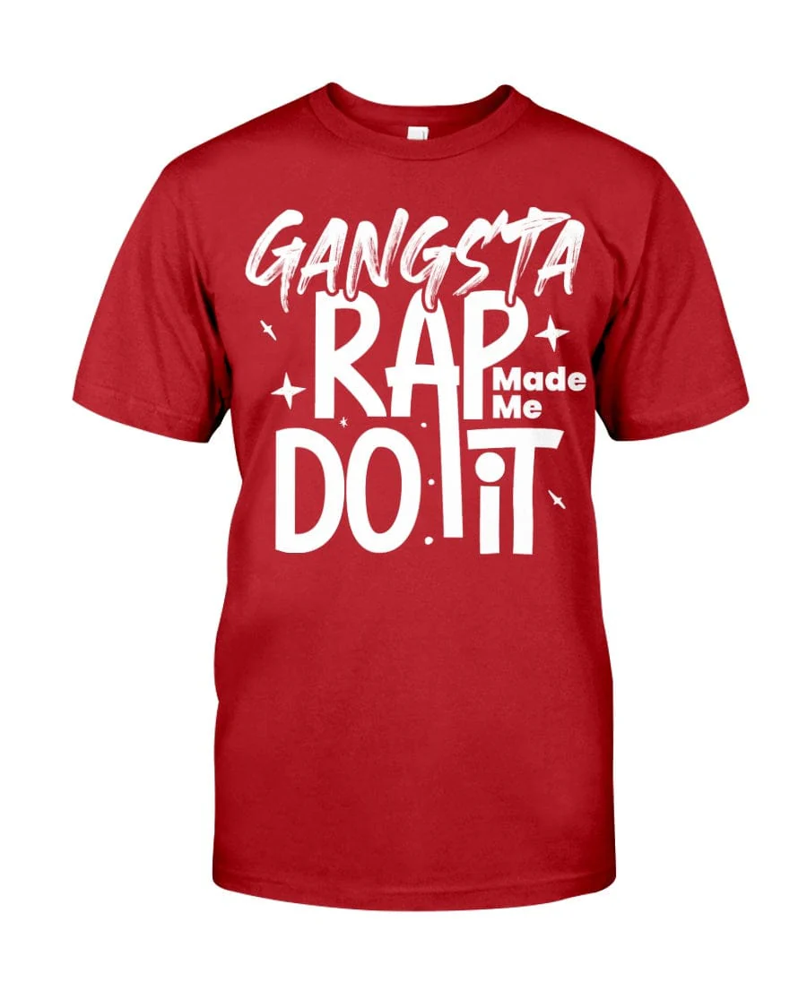 Gangsta Rap Made Me Do It Premium Fit Men's T-shirt - Image 8